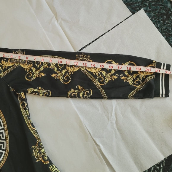 Versace style jacket/bomber lightweight size M/L - Picture 8 of 12